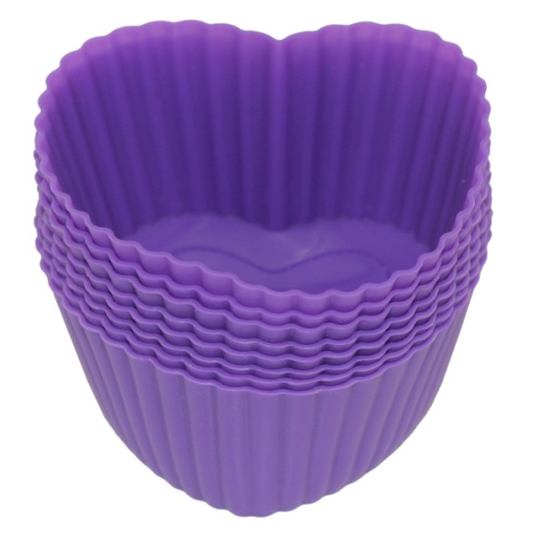 Silicone Baking Cups Mini Heart(HS-1064)
