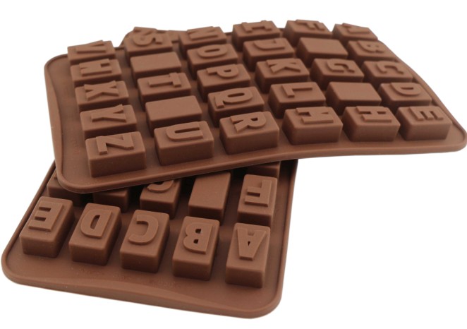 字母巧克力盘